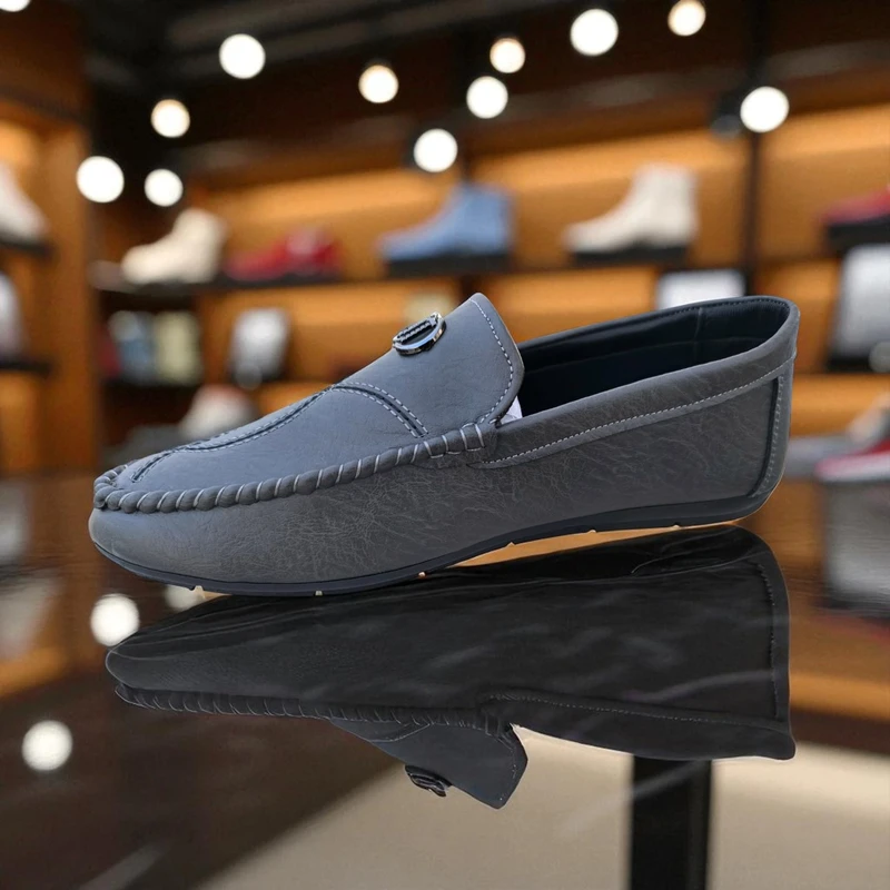 122 -👞 Premium Gray Loafer – Classic Look with Modern Comfort - Image 4