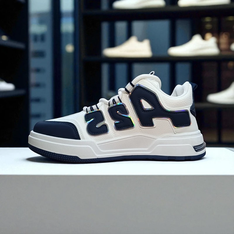 310🔥Blue White Hype Chunky Sneakers – Street Style Meets Comfort 🔥