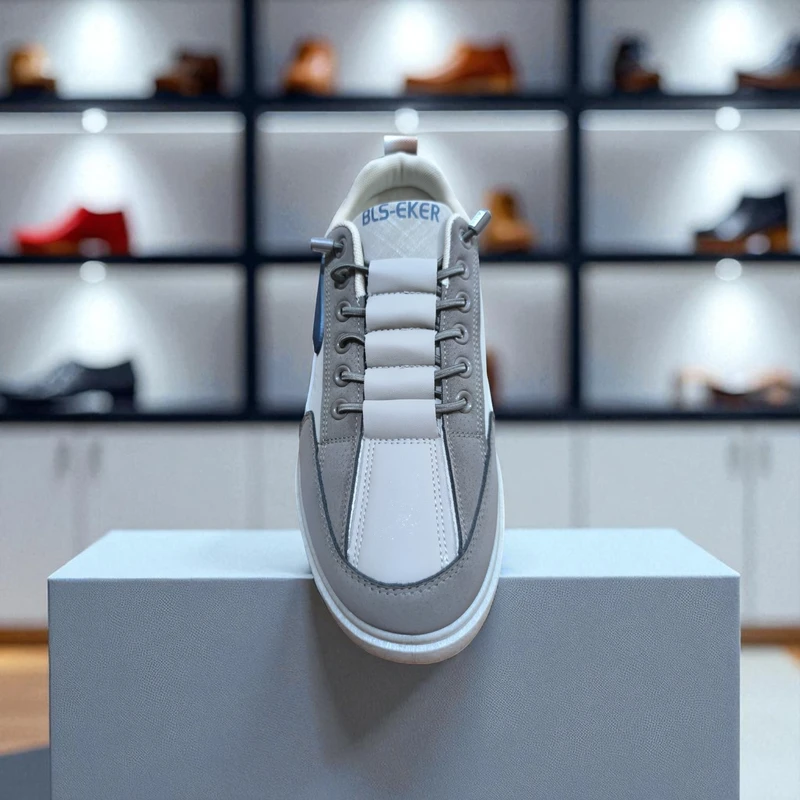 312- Brown Sneaker on Display—Graceful & Stylish Casual Footwear