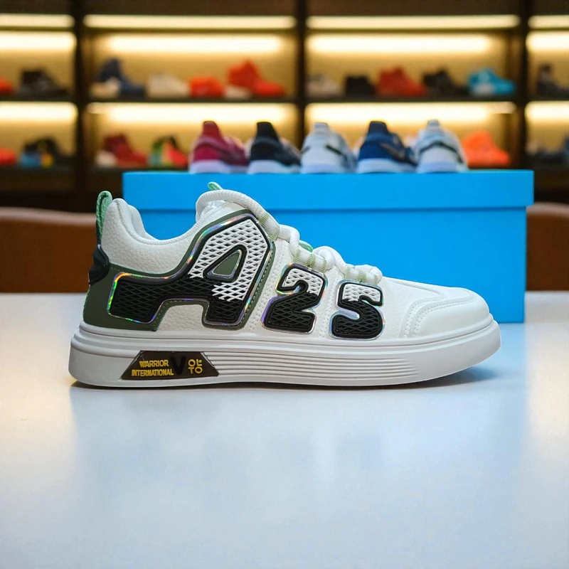 311🔥Green White Hype Minimalist Sole Sneakers – Street Style Meets Comfort 🔥