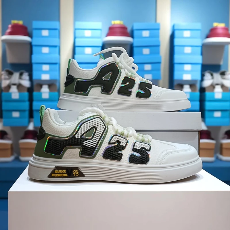311🔥Green White Hype Minimalist Sole Sneakers – Street Style Meets Comfort 🔥 - Image 4