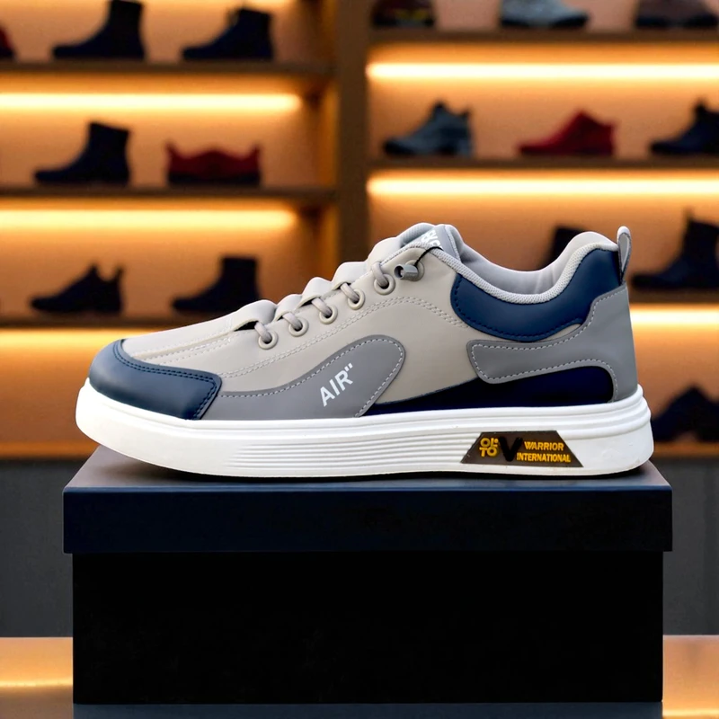 302 - Gray Stylish & Versatile Sneaker – Perfect Balance of Cool & Comfort