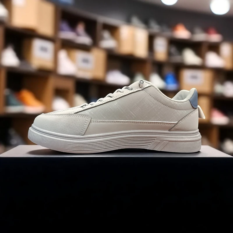 308 - Gray Sneakers with Jordan Logo—Perfect for Casual and Sporty Looks - Image 3