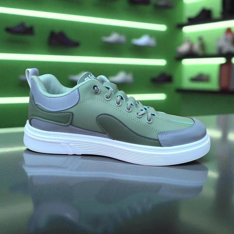 302 -  Olive Green Sneaker —Modern, Sleek & Everyday Ready - Image 3