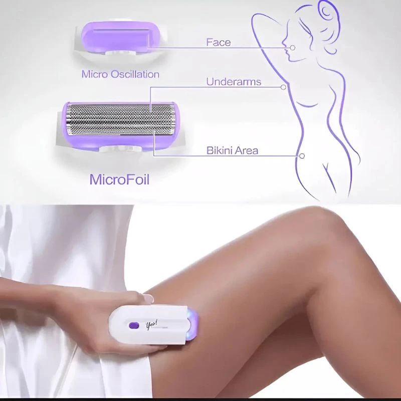 Women 2-in-1 Rechargeable Hair Remover Trimmer (Painless & Instant) - Image 5
