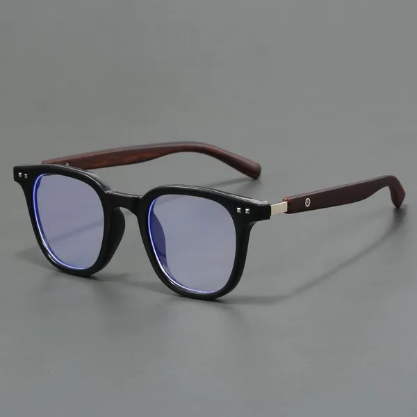 Albino Brown Wood Grain Anti-blue Optical Glass