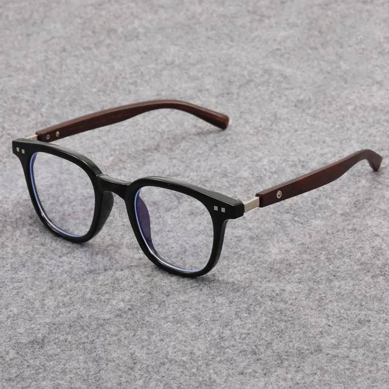Albino Brown Wood Grain Anti-blue Optical Glass