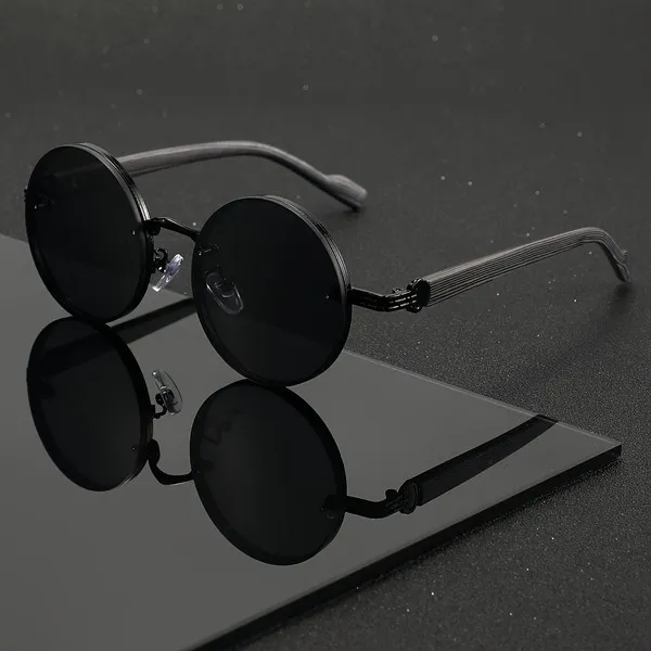 Retro Round Polarized UV Protection Sunglass - Image 3