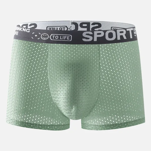 ( 4 Pcs Set ) Men's Cool Fit Ice Silk Boxer - Image 5