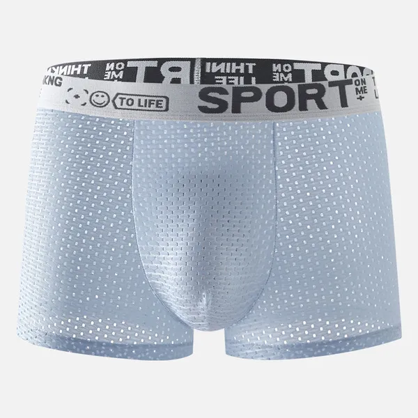 ( 4 Pcs Set ) Men's Cool Fit Ice Silk Boxer - Image 7