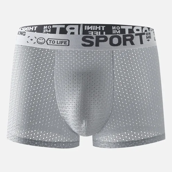 ( 4 Pcs Set ) Men's Cool Fit Ice Silk Boxer - Image 8
