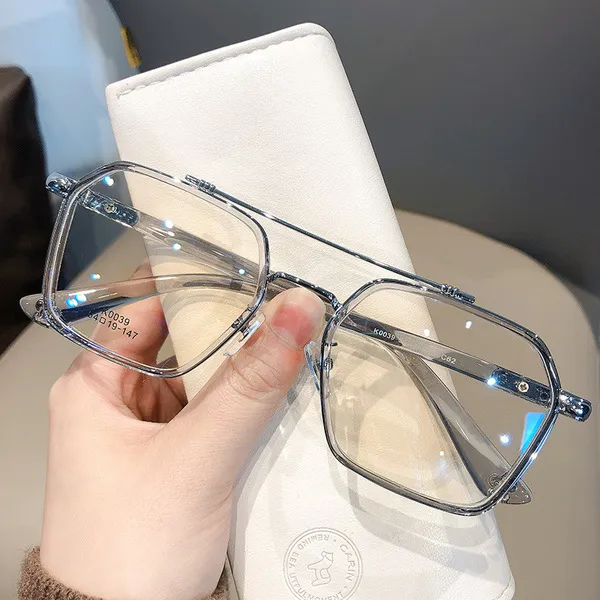 Double Beam Anti-blue Men's Trendy Optical Glass