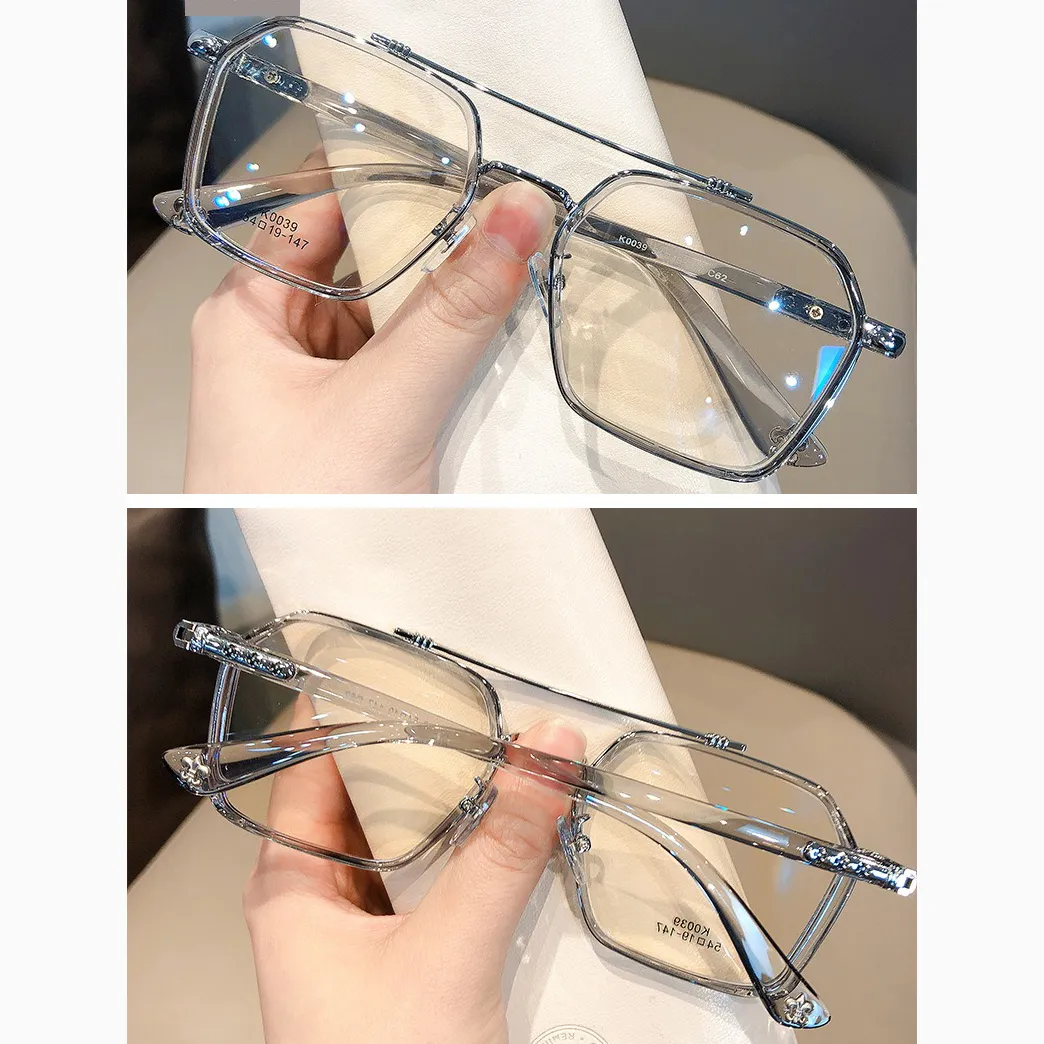 Double Beam Anti-blue Men's Trendy Optical Glass - Image 7