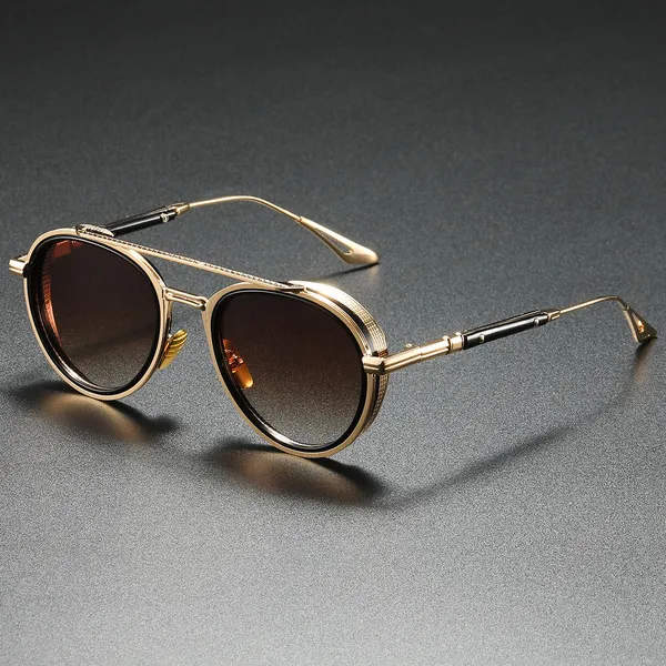 Luxury retro double beam Sunglass