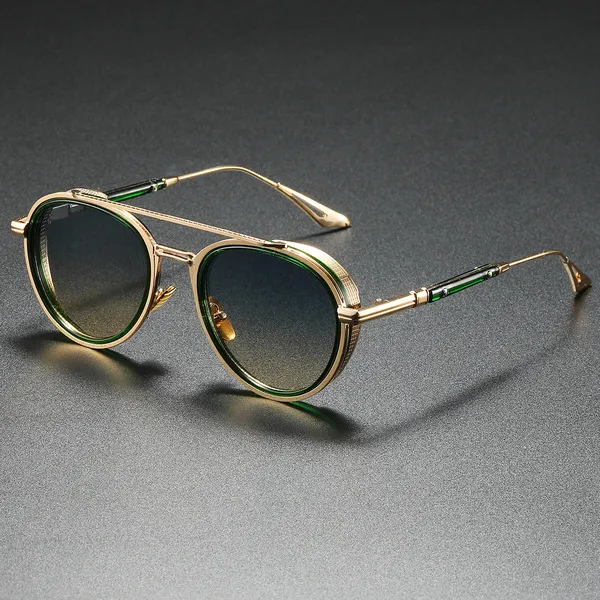 Luxury retro double beam Sunglass