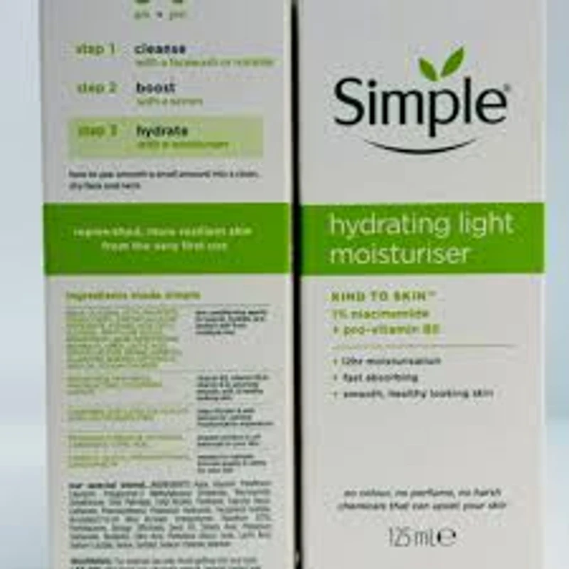 Simple Kind to Skin Hydrating Light Moisturiser – 125ml - Image 3