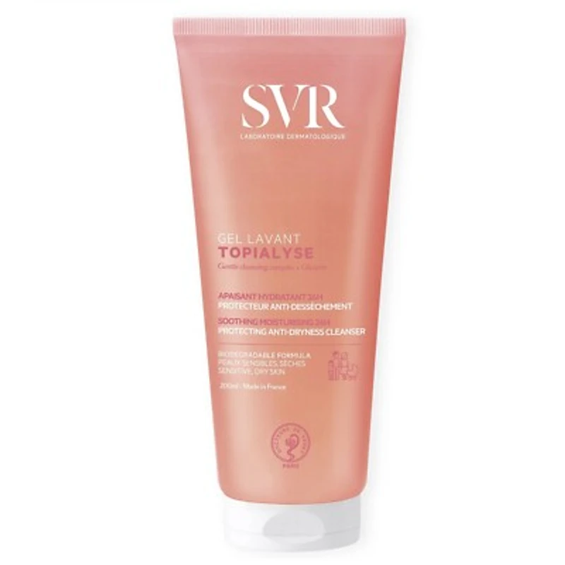 SVR Topialyse Gentle Cleansing Gel for Sensitive and Dry Skin – 200ml