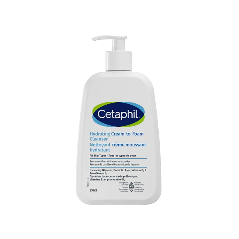 Cetaphil Hydrating Cream-to-Foam Cleanser - 473ml