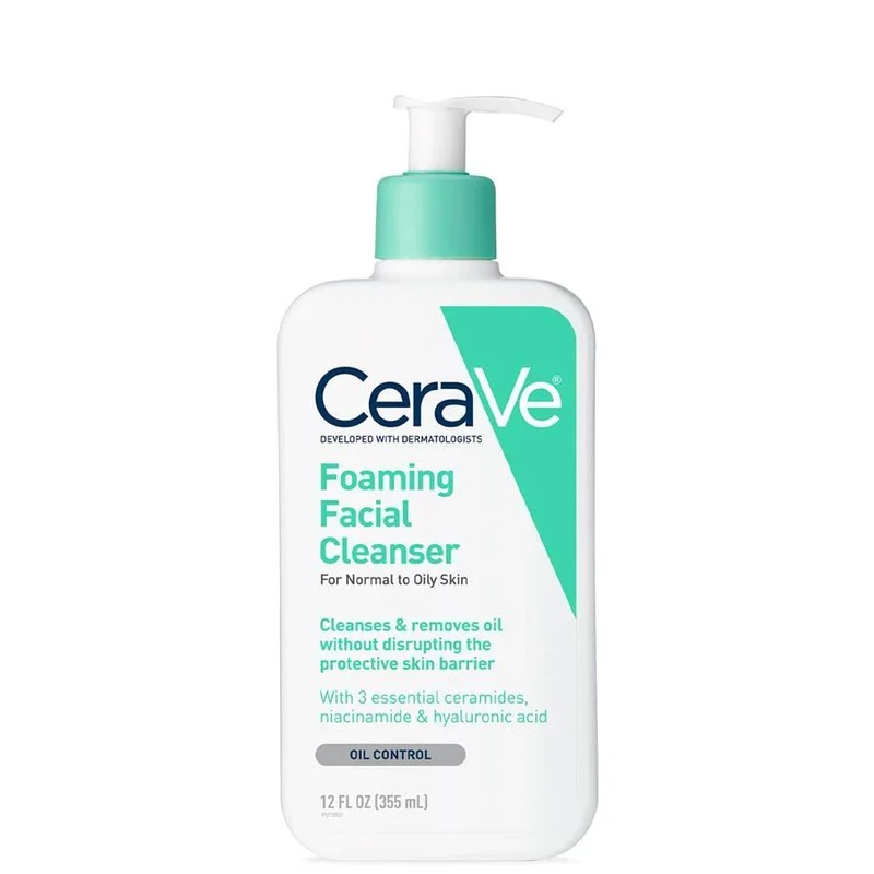 CeraVe Foaming Facial Cleanser for Normal to Oily Skin – 355ml