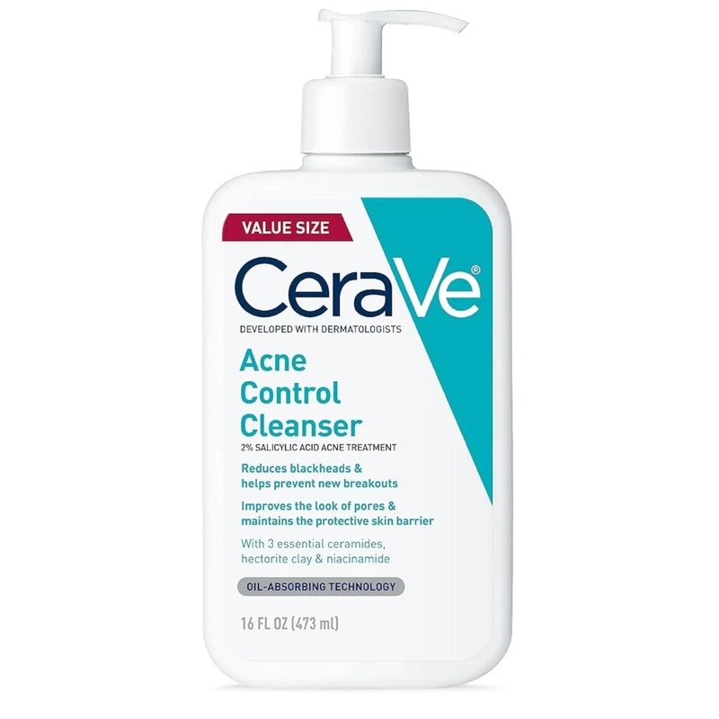 CeraVe Acne Control Cleanser with 2% Salicylic Acid – 473ml