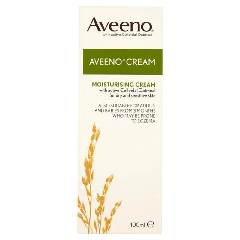 Aveeno Moisturising Cream 100ml - Soothes Dry Skin