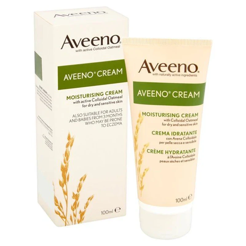 Aveeno Moisturising Cream 100ml - Soothes Dry Skin