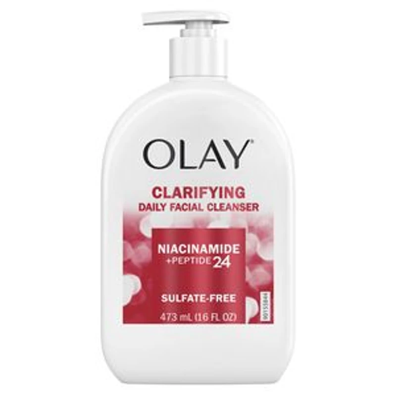 Olay Clarifying Daily Facial Cleanser with Niacinamide + Peptide24 – 473ml