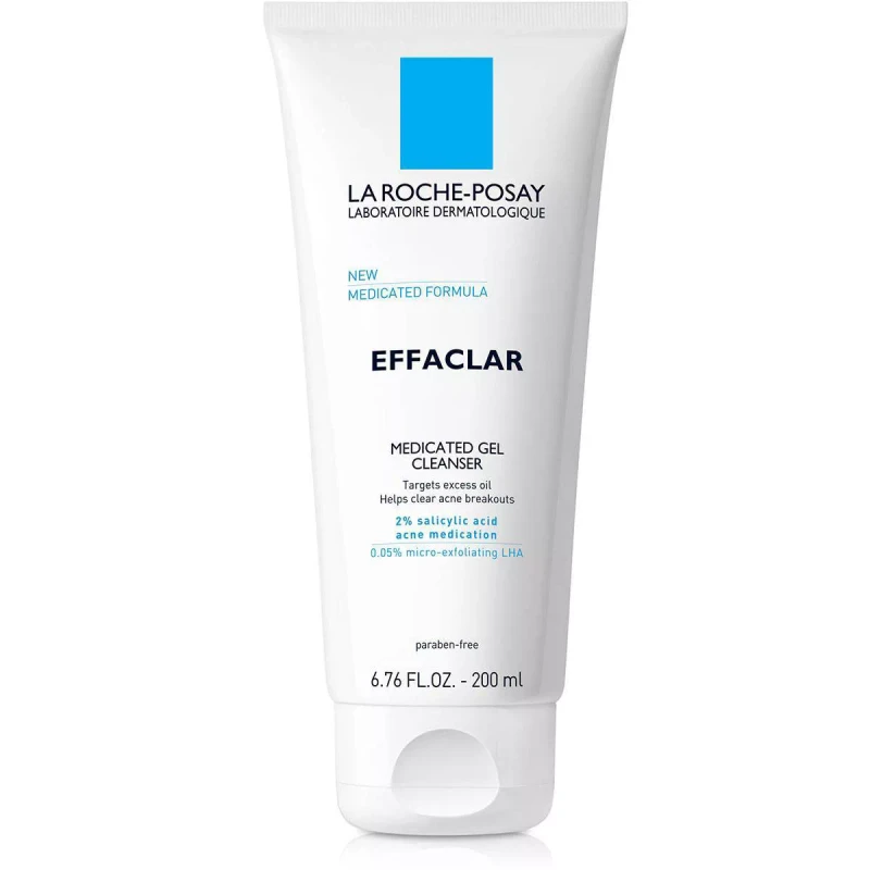 La Roche Posay Effaclar Acne Face Cleanser Medicated Gel Face Cleanser with Salicylic Acid for Acne Prone Skin