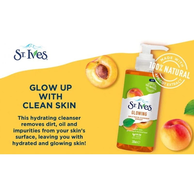 St. Ives Glowing Daily Facial Cleanser - Apricot (200ml)