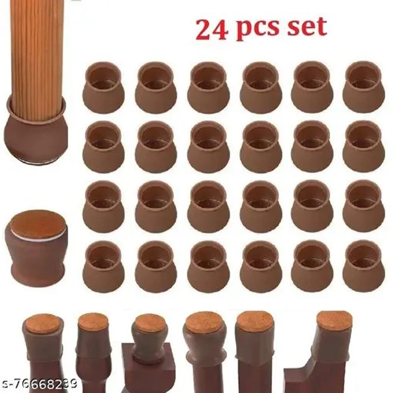 24 Pcs Silicone chair legs Protective cover