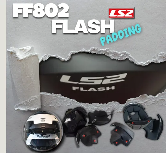 LS2 FF802 Flash Padding Inner Lining & Cheek Pads