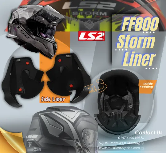 LS2 FF800 Storm Padding Inner Lining & Cheek Pads