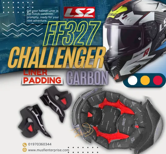 LS2 FF327 Challenger Carbon Padding (Inner lining & cheek pads