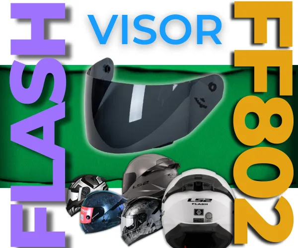 LS2 FF369/384/351/352/802 HELMET FLASH VISOR - Image 3