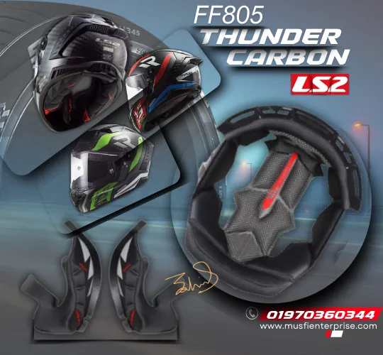 LS2 FF805 Thunder Helmet liner Padding