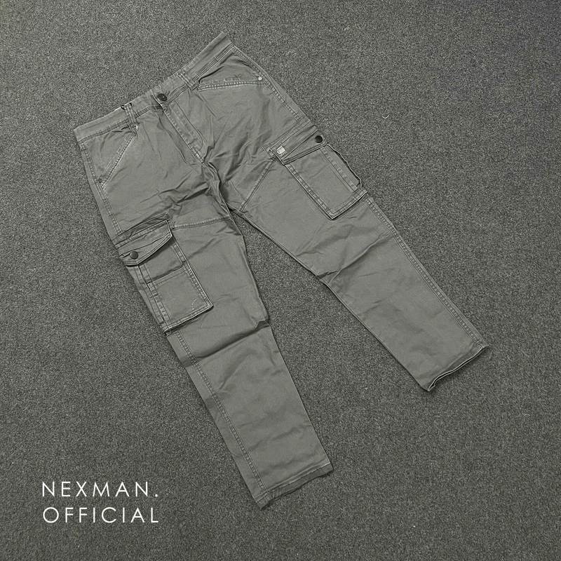 SLIM FIT 6POCKET CARGO - ASH
