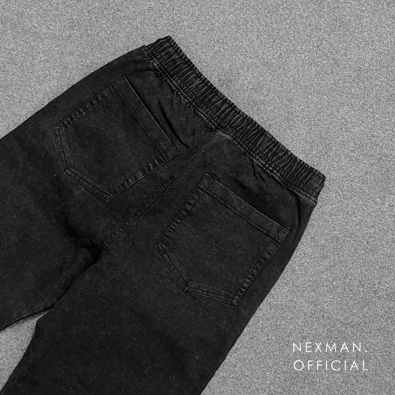GT ZIP BLACK - BAGGY JEANS - Thumbnail 4