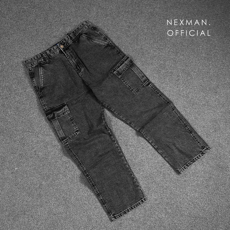 BR - 6POCKET BAGGY JEANS - BLACK