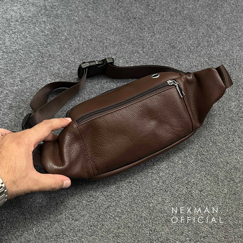 PREMIUM BROWN CHEST BAG - Thumbnail 4