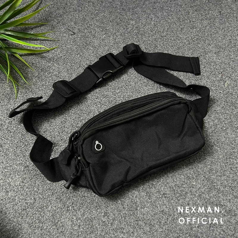 GLITCH BLACK - CHEST BAG FOR MEN