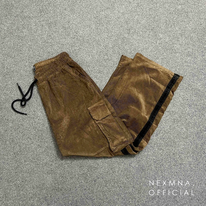 CORD BAGGY CARGO - BROWN - Thumbnail 4
