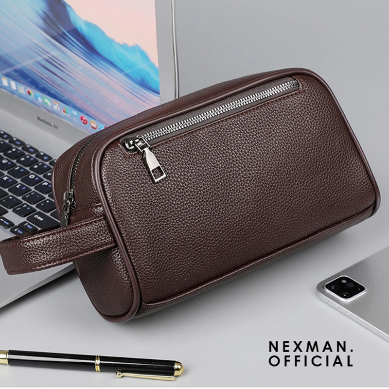 HBS BROWN - HAND BAG FOR MEN - Thumbnail 4