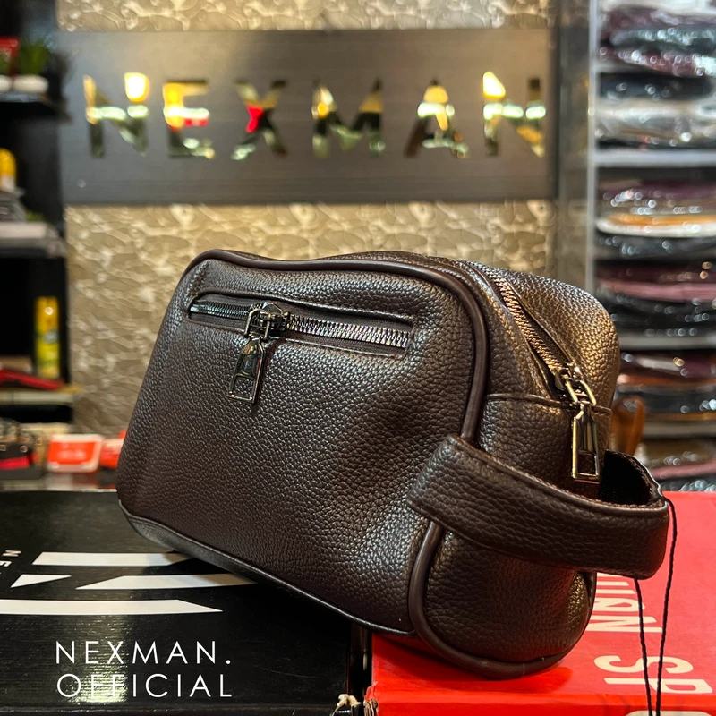 HBS BROWN - HAND BAG FOR MEN - Thumbnail 5
