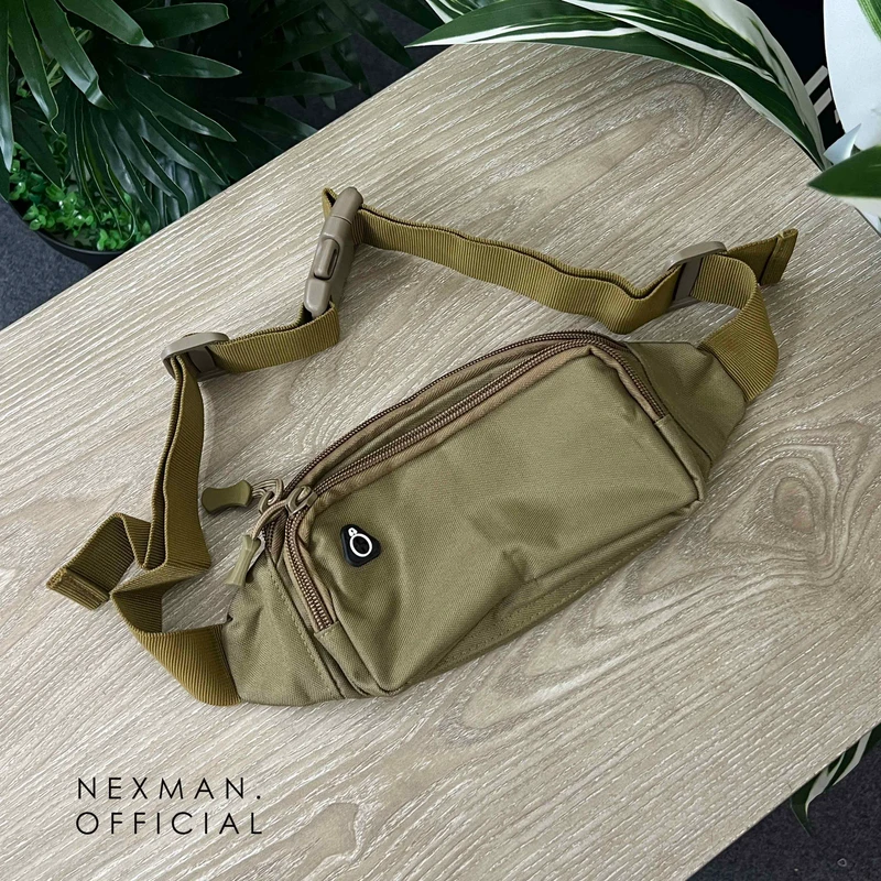 GLITCH LIGHT OLIVE - CHEST BAG FOR MEN