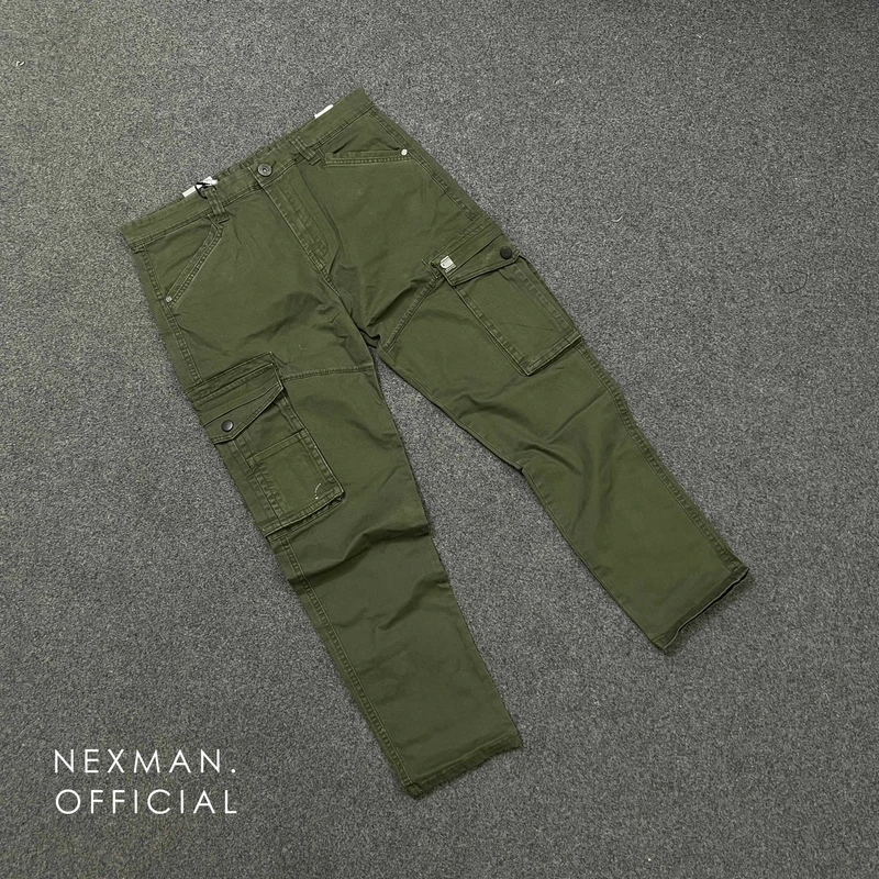 SLIM FIT 6POCKET CARGO - OLIVE