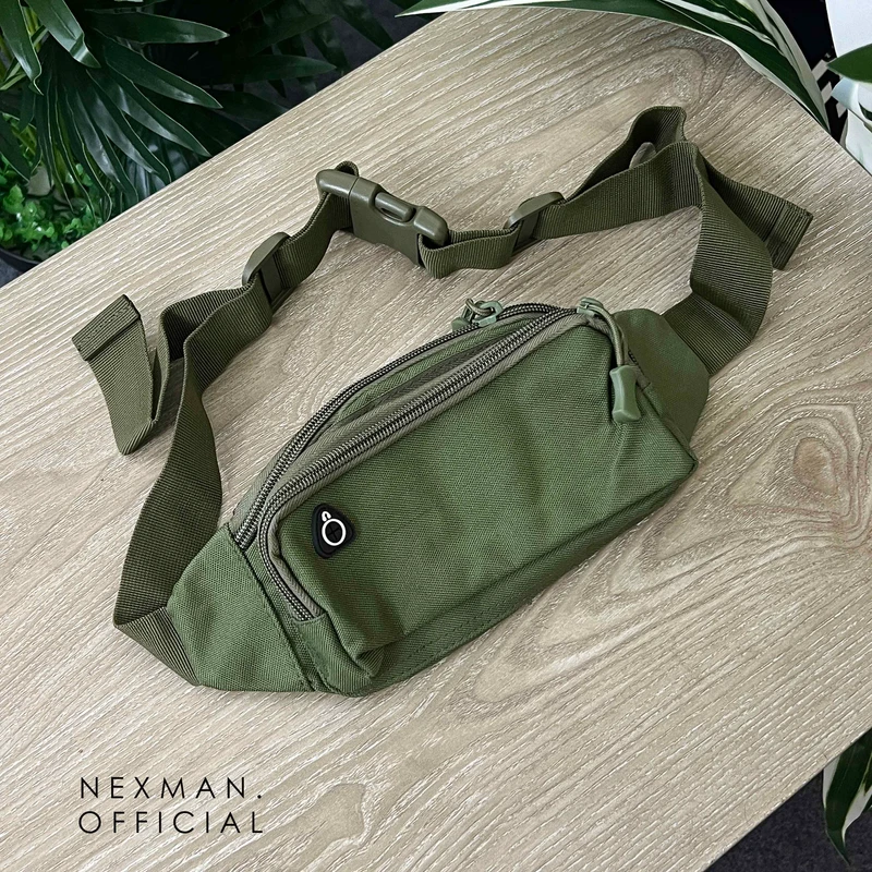 GLITCH GREEN - CHEST BAG FOR MEN