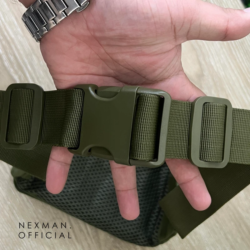 GLITCH GREEN - CHEST BAG FOR MEN - Thumbnail 3