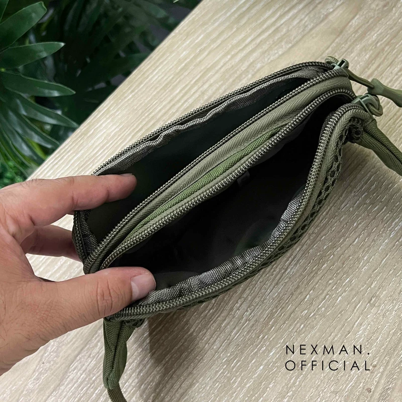 GLITCH GREEN - CHEST BAG FOR MEN - Thumbnail 4