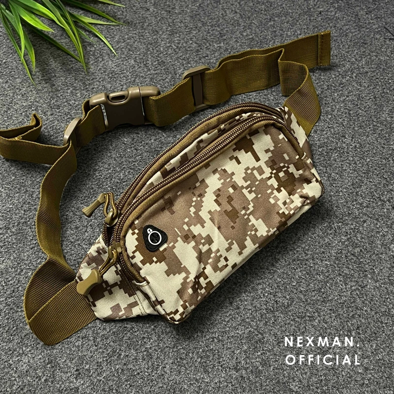 GLITCH OLIVE - CHEST BAG FOR MEN