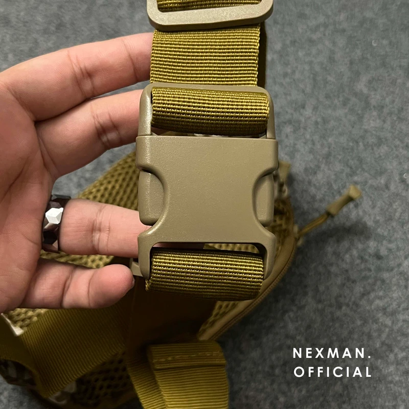 GLITCH OLIVE - CHEST BAG FOR MEN - Thumbnail 4